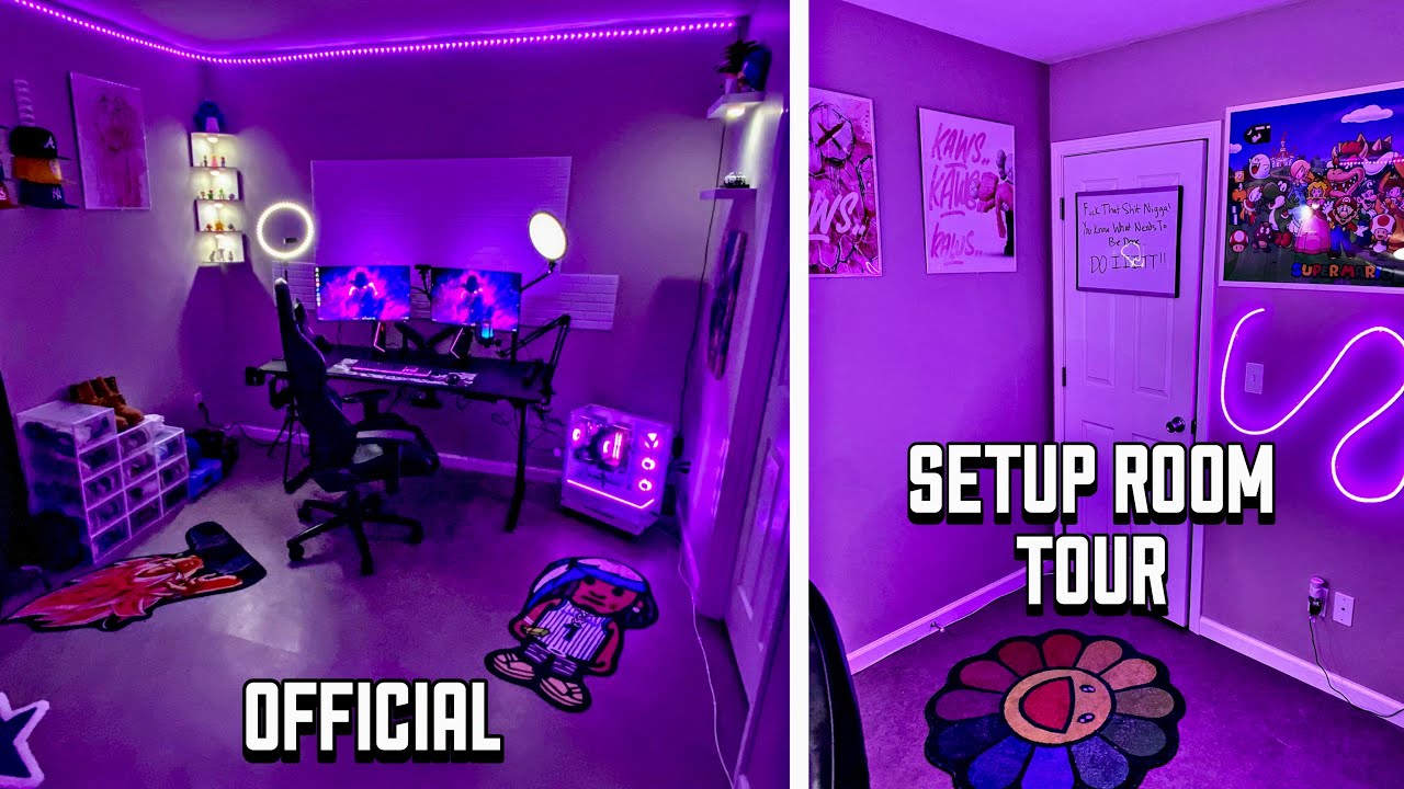MY OFFICIAL STREAM ROOM SETUP TOUR! - YouTube