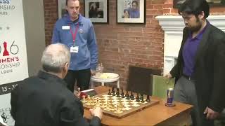 GM Garry Kasparov VS GM Hikaru Nakamura Blitz Chess 2016