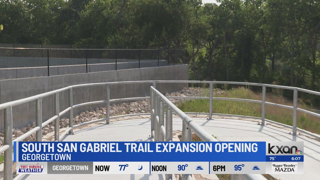 South San Gabriel trail extension now open to public KXAN News Today YouTube