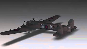 AW Whitley Mk3 - 3D Flyaround Animation