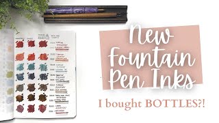 FOUNTAIN PEN INK HAUL // I bought BOTTLES // Diamine, Ferris Wheel Press, Laban #fountainpenink