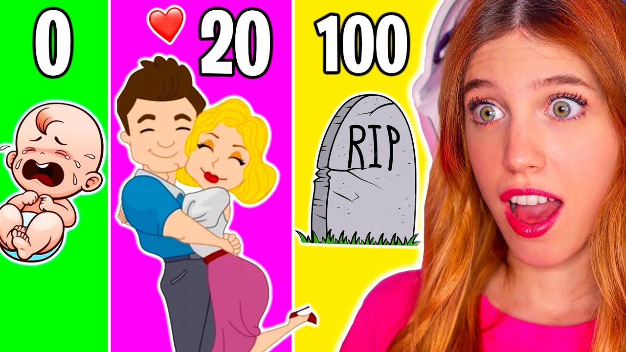 SIMULADOR de VIDA REAL de 0 a 100 AÑOS!! 👶🏻👩🏼‍🤝‍👨🏻🪦 | Laia Oli