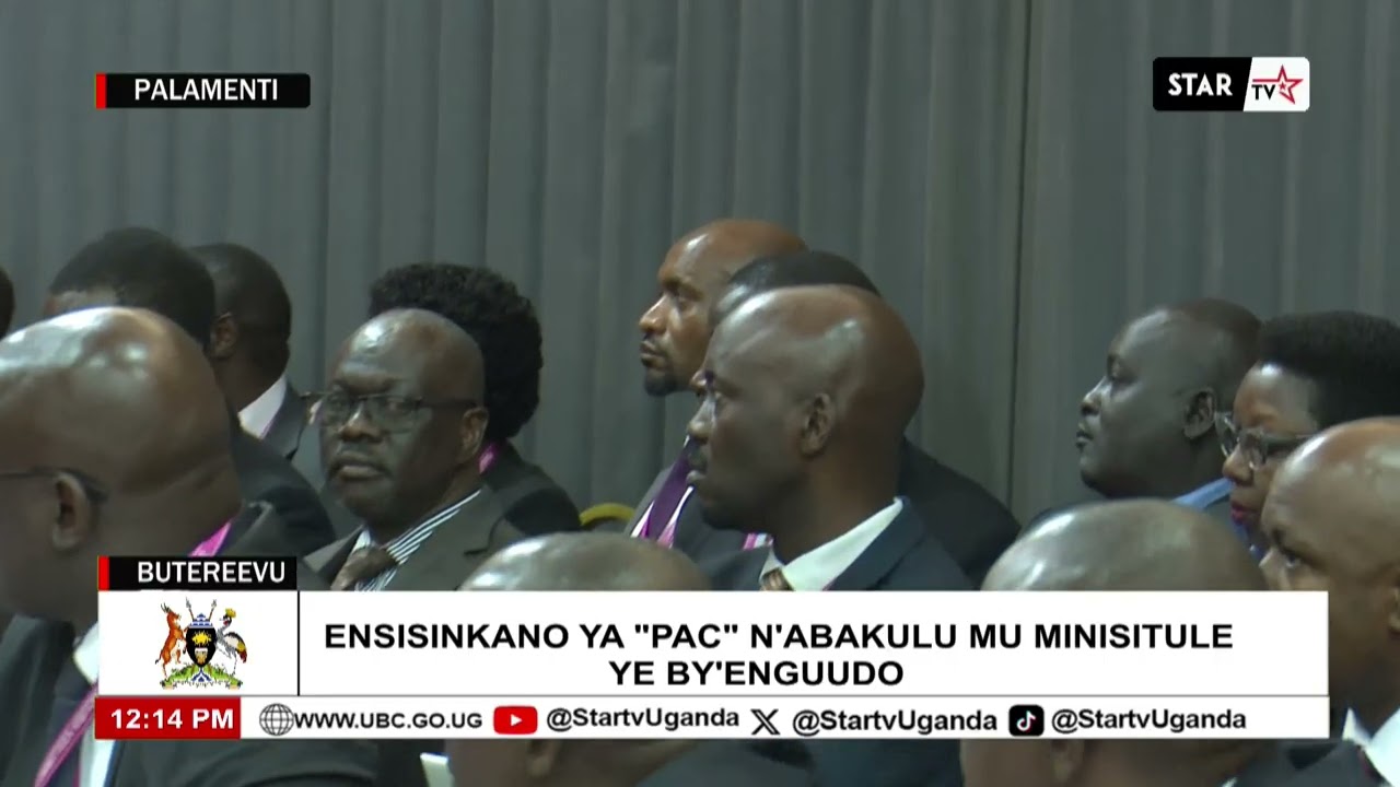 PARLIAMENT: Minisitule Ye by'enguudo Ekunyiziddwa Ku Bipande Ebiri Ku Kisaawe Ky'ennyonyi Entebbe.