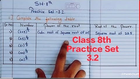 8th class maths chapter 3 practice Set 3.2