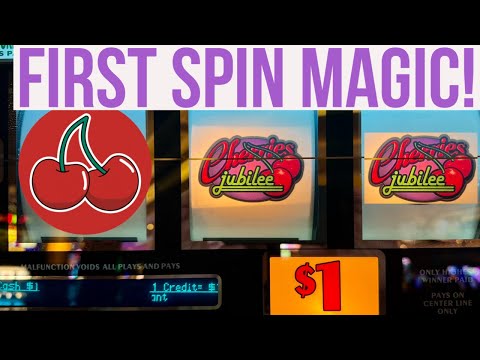 FIRST Spin & I Got The 2nd Biggest Payout At Cherries Jubilee! $10