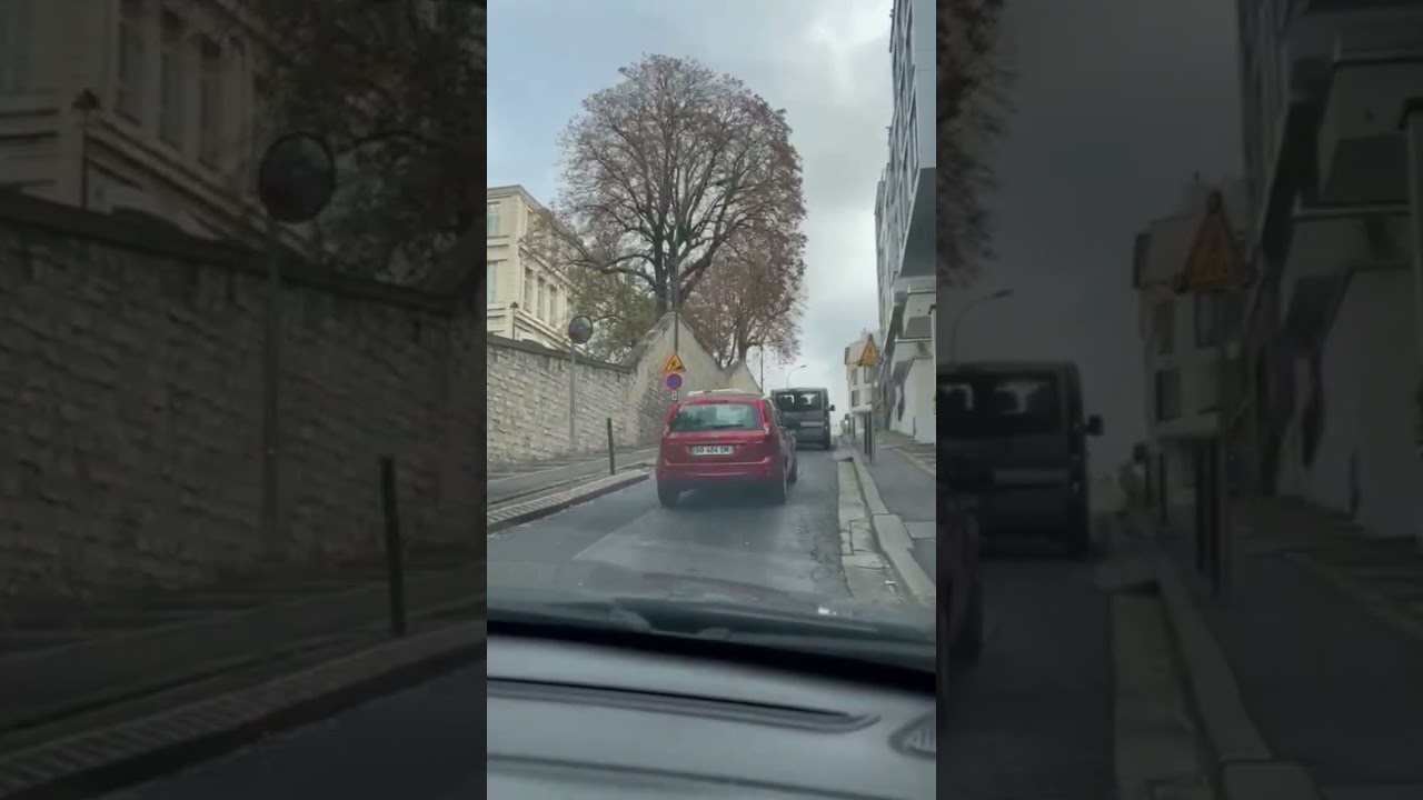 Driving in Paris France 