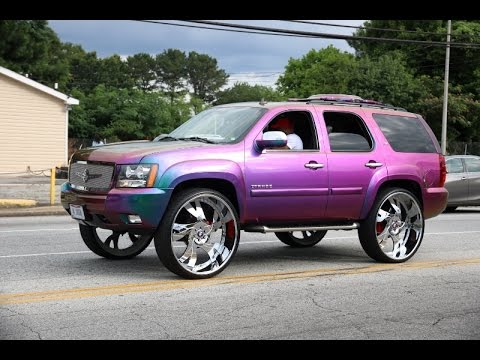 Whipaddict Chevrolet Tahoe Z71 On Forgiato Misto 32s Custom Paint Interior And Car Audio