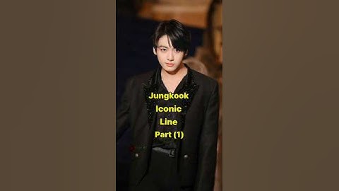 Jungkook iconic line part (1) #bts #btsarmy #shortvideo #viralvideo