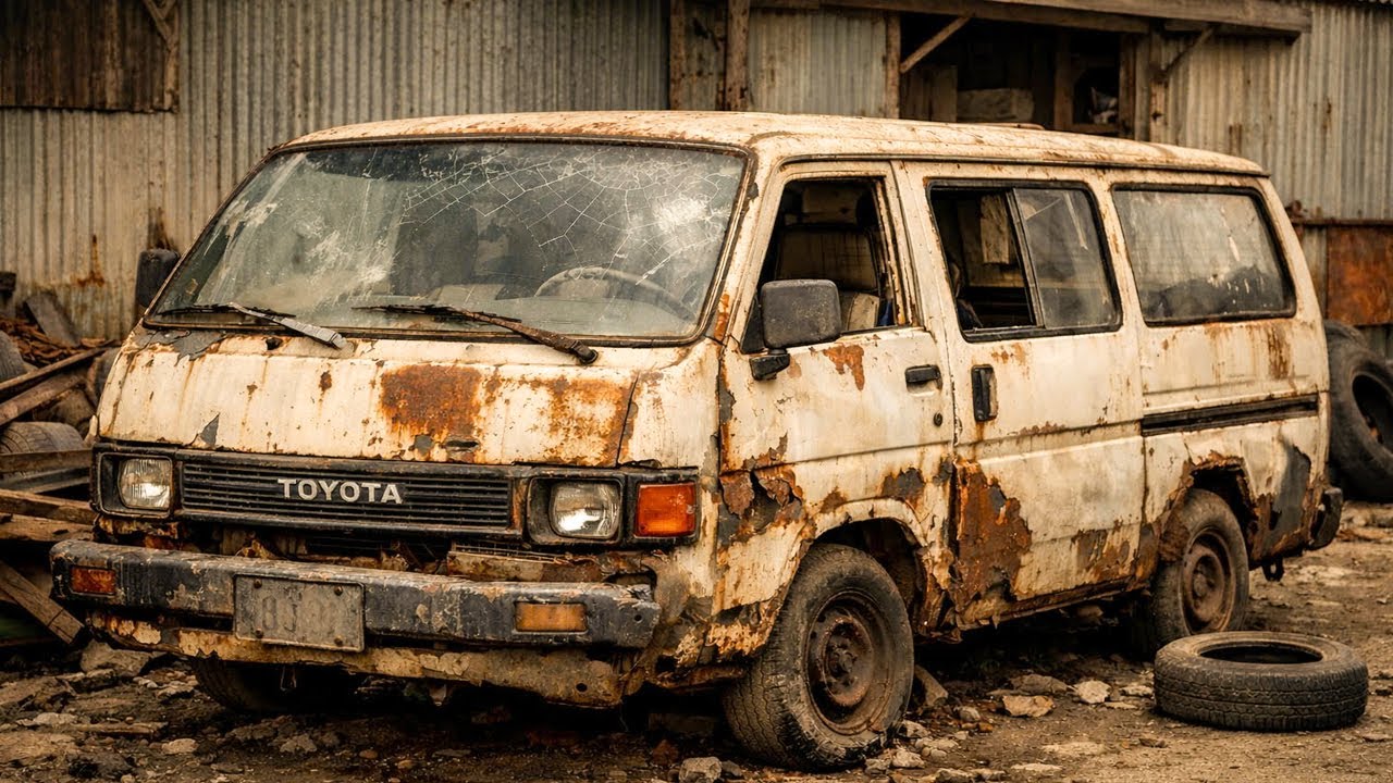 “Restoring an Abandoned Toyota Hiace 3rd Generation From Rust to ...