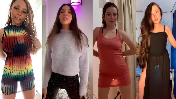 😱Transparent Dress Challenge😱[4K] Girls Without Underwear #25 