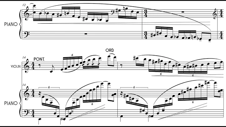 George N. Gianopoulos - City Vignettes for Violin and Piano, Op. 29d (2016) [Score-Video]