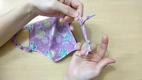 Two Simple Knots To Make  Adjustable Ear Loops (Face Mask)