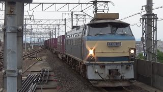 2016.7.25 国鉄色のロクヨン牽引2070レ、ゼロロク牽引の5073レなど 岐阜駅にて