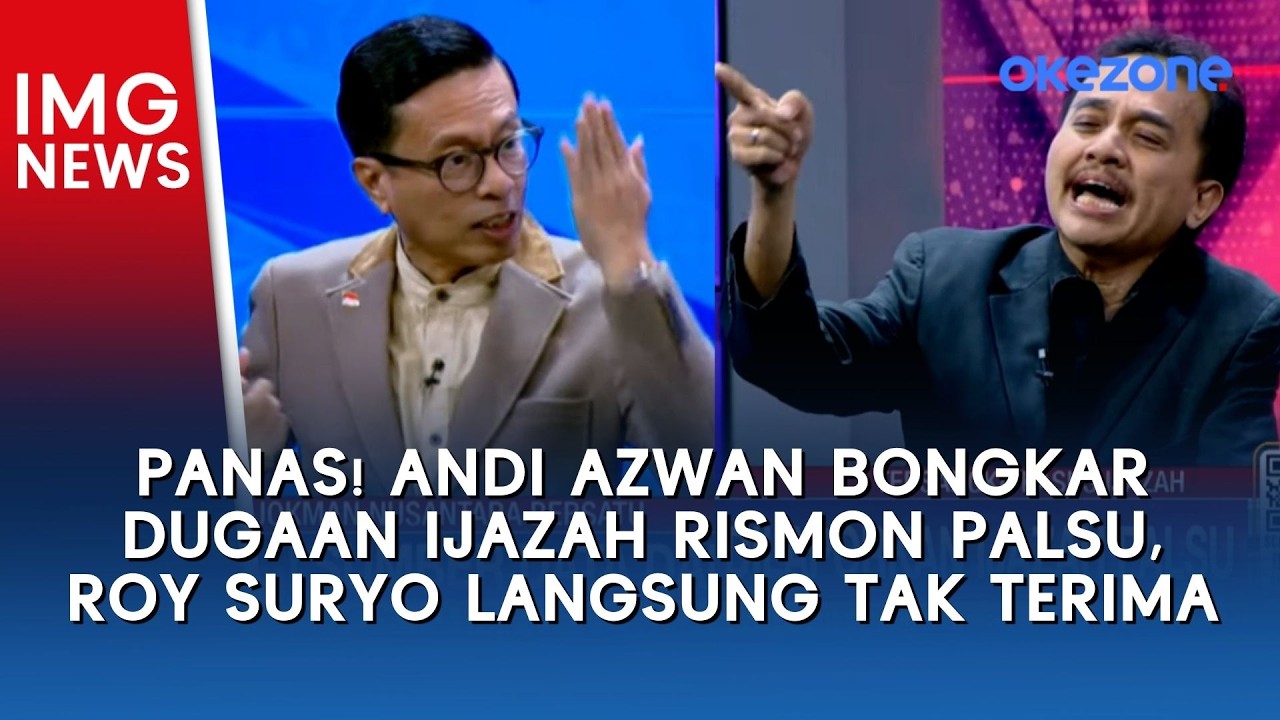 Panas! Andi Azwan Bongkar Dugaan Ijazah Rismon Palsu, Roy Suryo Langsung Tak Terima