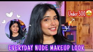 Everyday Nude Makeup Look✨ | Makeup For Teenagers |#makeupforbeginners #everydaymakeup #softglam