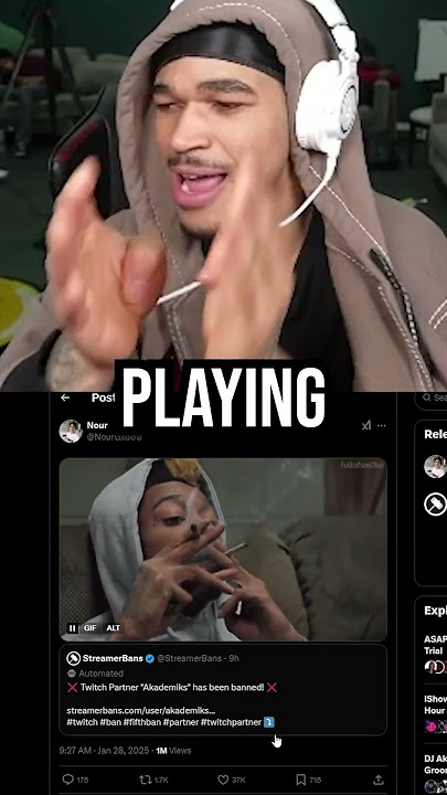 PlaqueBoyMax Reacts To Akademiks Twitch Ban 😭