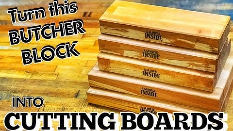 How to Make a Cutting Board Out of a 20 Year Old Butcher Block | Woodworking Project