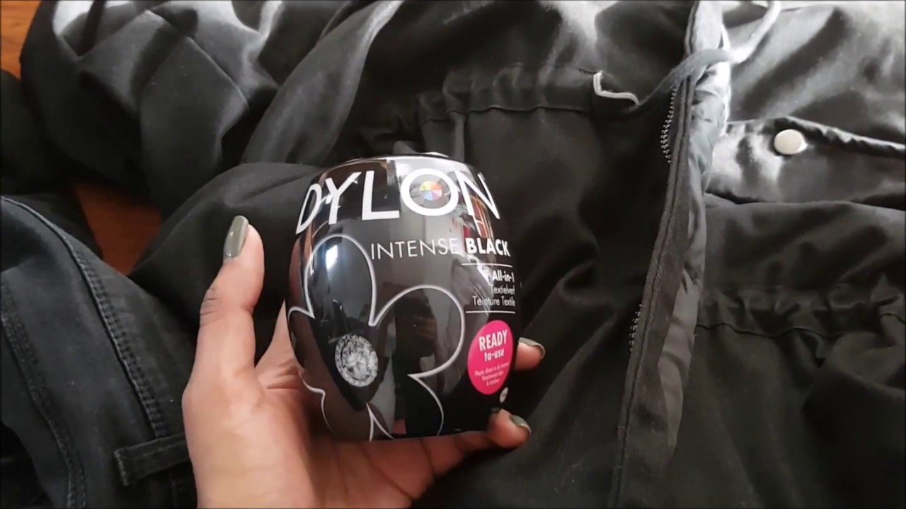 dylon intense black textielverf machinewas youtube
