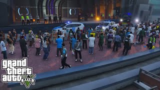 Pengamanan Ketat Konser Musik Rusuh Oleh Para Gangster! GTA 5 Mod Polisi Indonesia