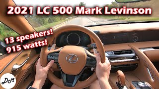 2021 Lexus LC 500 Convertible - Mark Levinson 13-speaker Sound-system Review