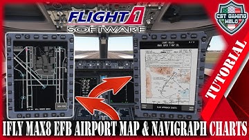 iFly B737 MAX-8 | EFB Airport Maps and Navigraph Charts Tutorial #ifly #tutorial #msfs2020