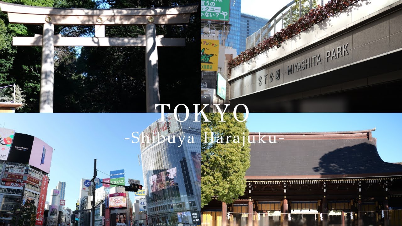 【原宿・渋谷】明治神宮から街を歩く東京の1日Vlog