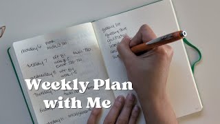 Weekly plan with me | bullet journal | leuchtturm1917 | minimal planner | Nicole makes plans