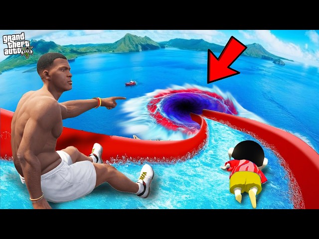 Franklin Found Waterslide Portal in GTA 5 !