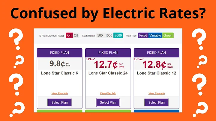 Decode the Complexity of Texas Electric Rates and Plans