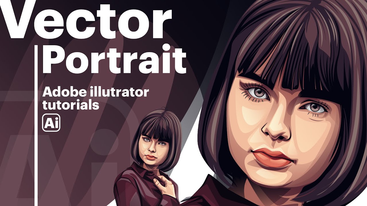 how to make vector portrait | adobe illustrator tutorial - YouTube