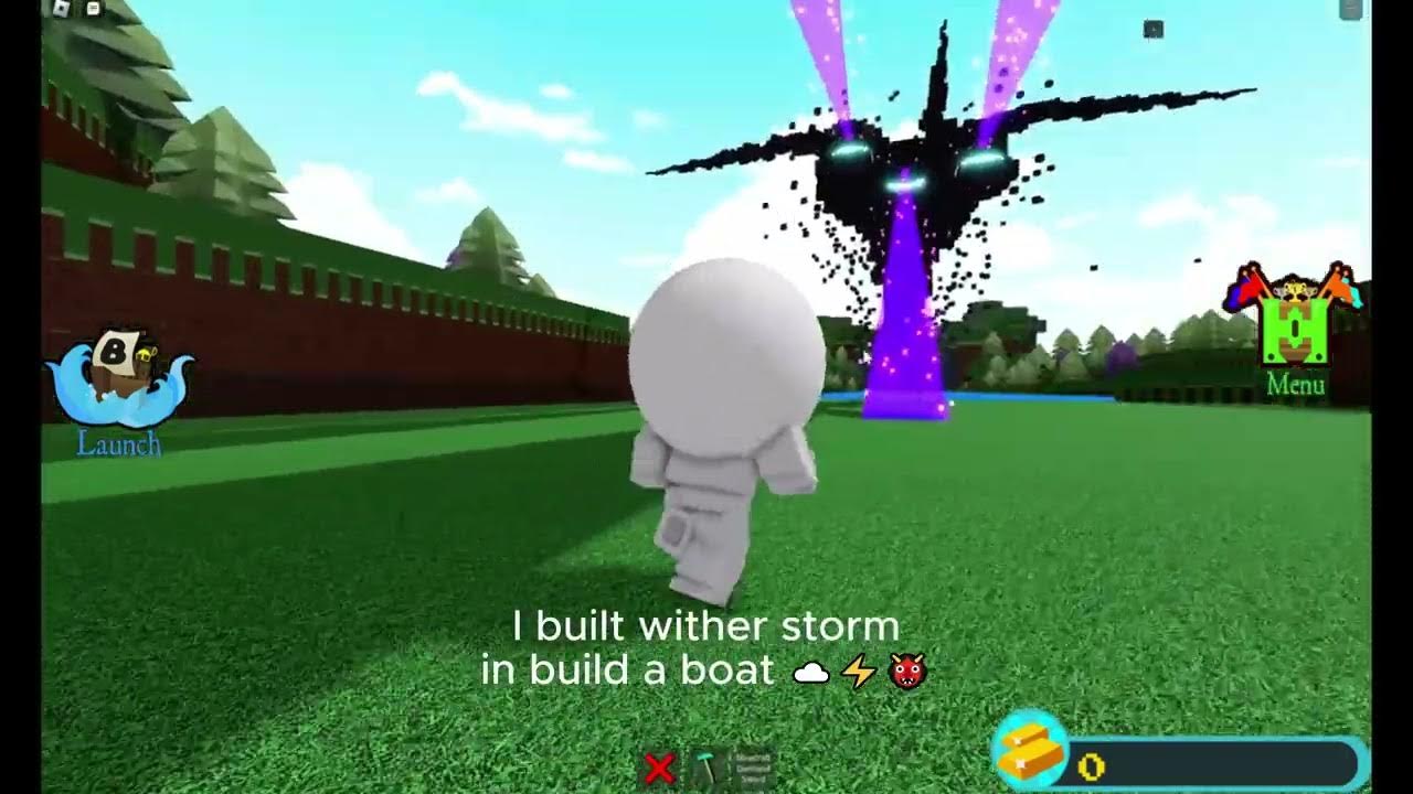 I built wither storm in build a boat for treasure ☁⚡👹 YouTube