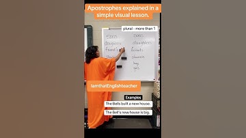 Apostrophes explained - with a visual