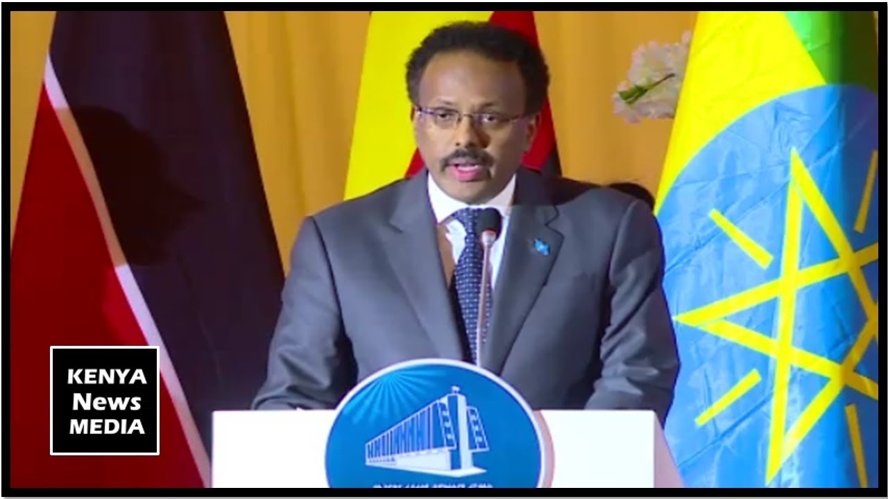 Mohamed Abdullahi Farmaajo speech at Grand Social Ceremony Inauguration in Unity Park Ethiopia ethiopian airlines