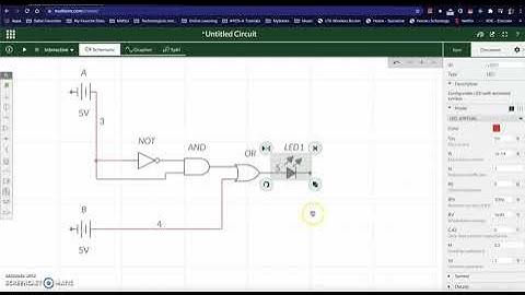 Logic Circuit Connection using https://www.multisim.com