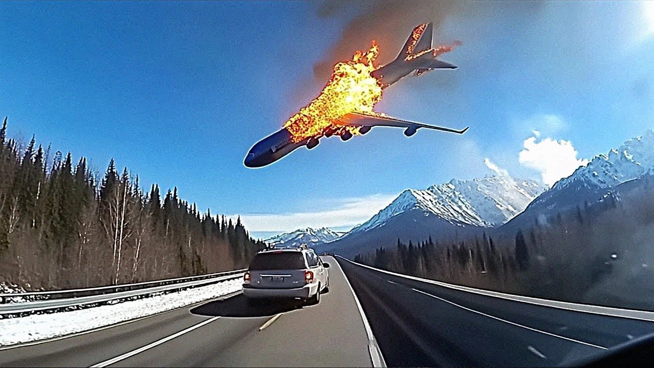 ¡Aterrizaje en Llamas! Captado en Cámara