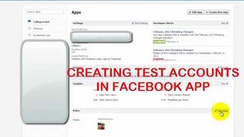Create Test users in Facebook Application