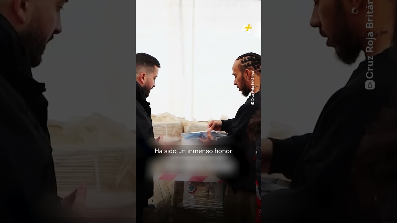 لويس هاميلتون يلتقي بمنظمات غير حكومية لتقديم المساعدة لغزة #shorts