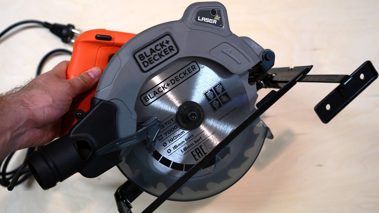 Circular saw CS1550 / 190 mm / 1500W, Black+Decker - Circular Saws