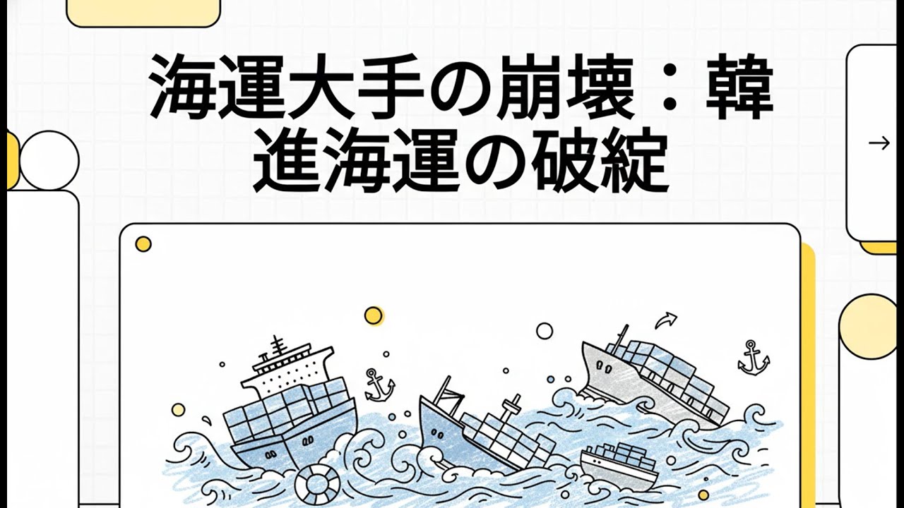 海運大手の崩壊：韓進海運の破綻