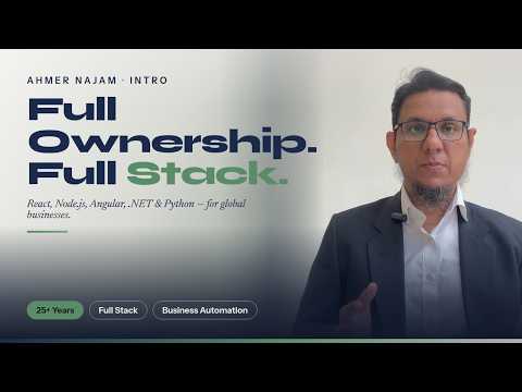 Senior Full Stack Developer | 25+ Years Building Scalable Web Apps