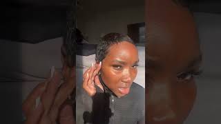 How to refresh dirty short pixie cut #pixiecut #shorthair #blackwomenhair #blackgirlhair #shortstyle