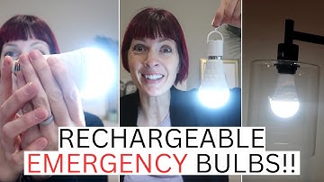 LED bulbs work + charge in regular light then work WITHOUT POWER!!