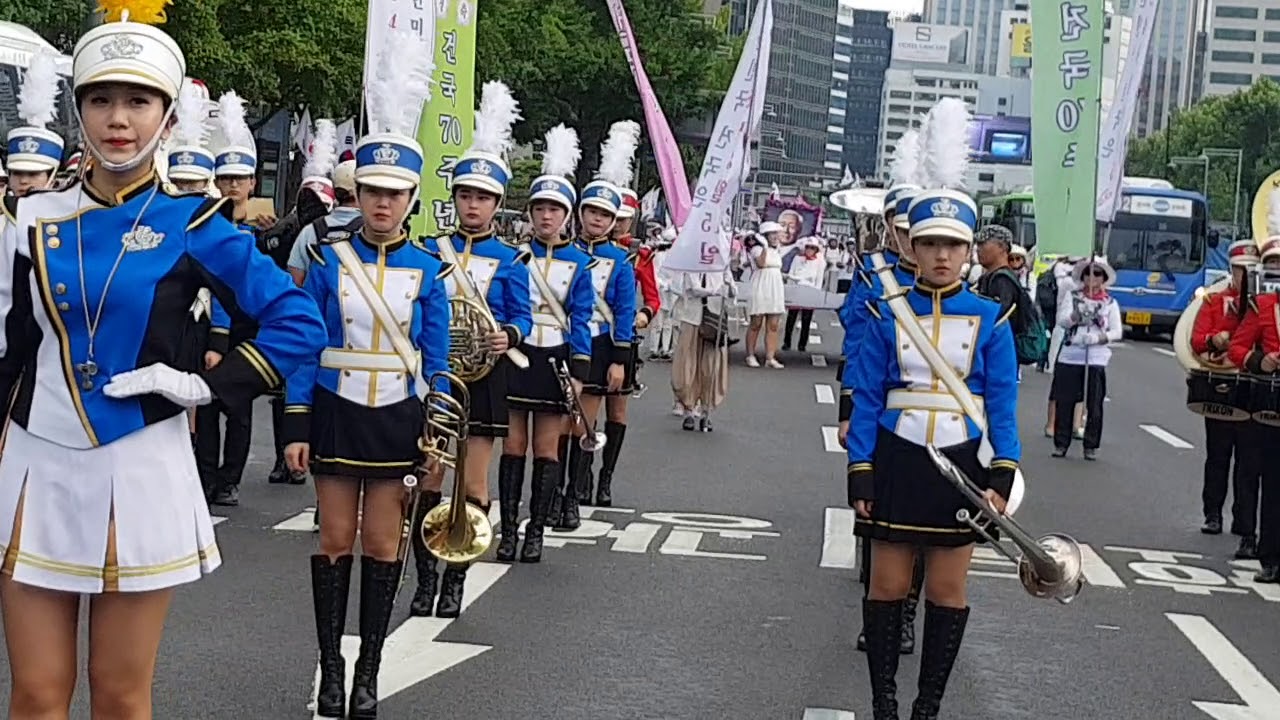 #구국메아리tv#경축광복절 대한민국 건국 수립(70)년 1948, 8,15일,건국일♡ 경축, 고적대퍼레이드,크라운마칭밴드2018/8/15/  1탄(무궁화단 주최) !!!!