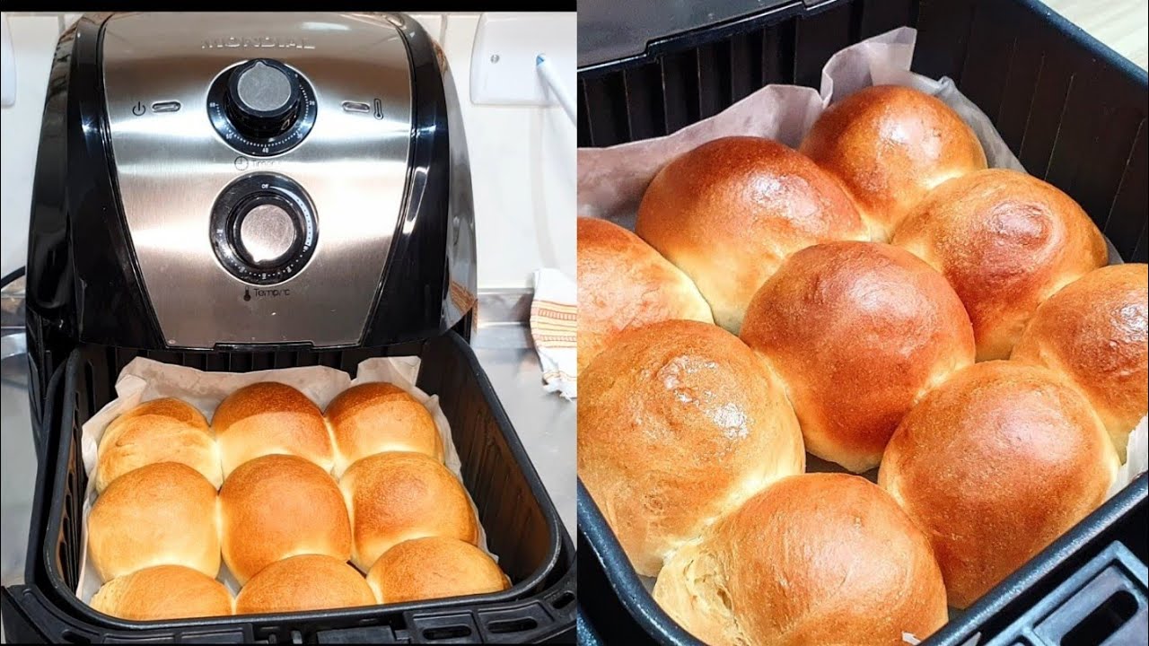 COMO FAZER PÃO NA AIRFRYER / PRONTO EM 15 MINUTOS