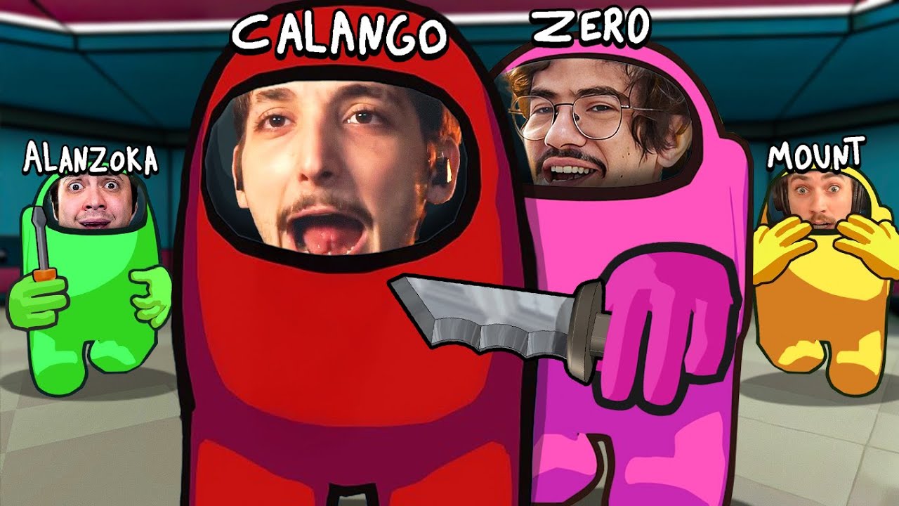 CALANGO JOGANDO AMONG US 3D COM OS AMIGOS