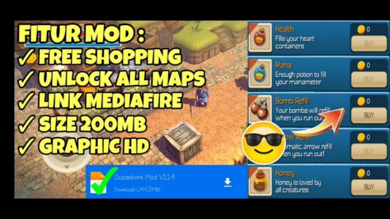 oceanhorn mod apk YouTube