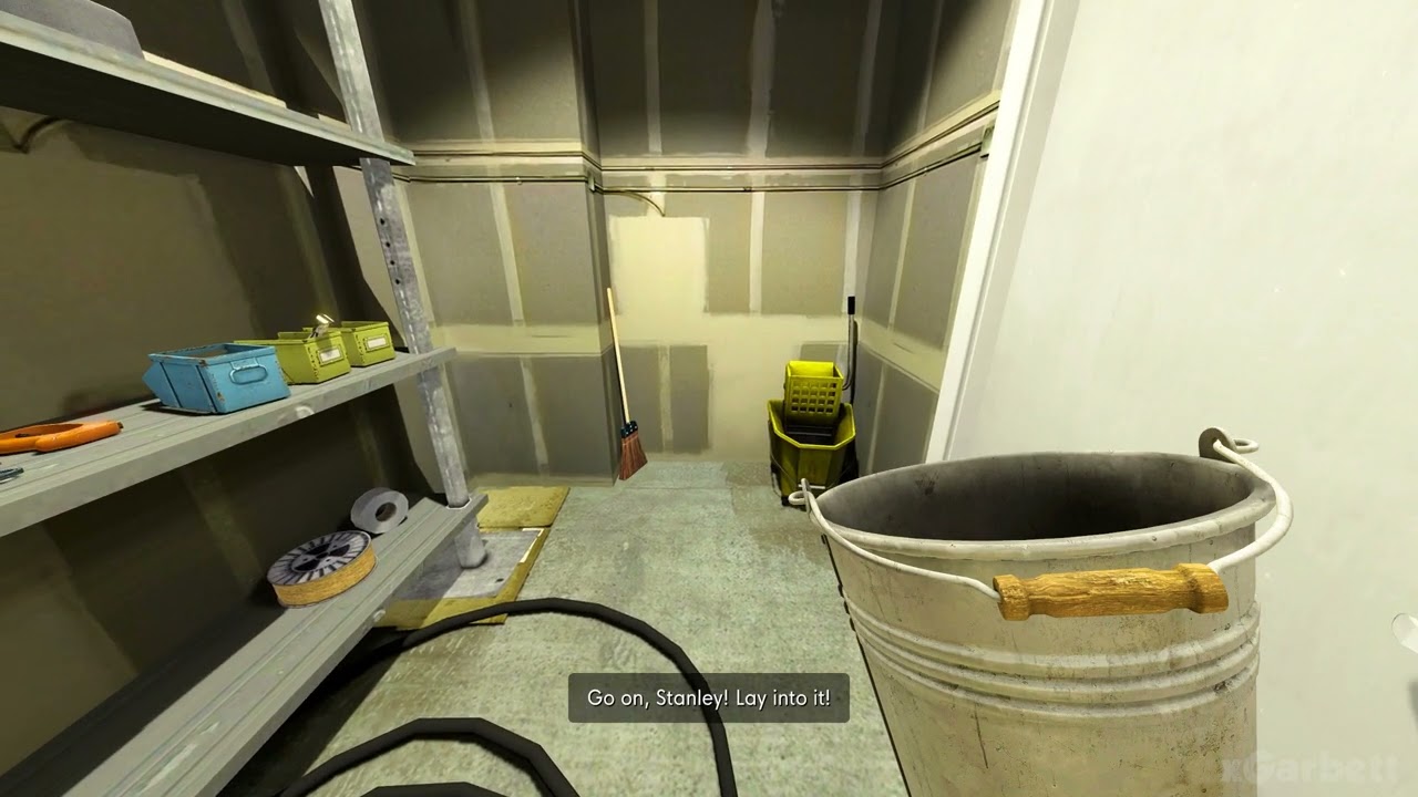 The Stanley Parable Ultra Deluxe Broom Closet Bucket Ending YouTube