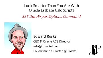 Essbase SET DataExportOptions Command