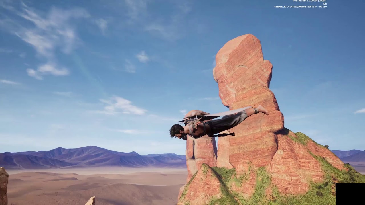 Last Oasis Wingsuit Test Flight
