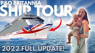 P&O Britannia Full CRUISE SHIP TOUR! Luxury First Class Travel (September 2022 Update)